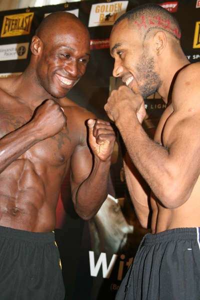 DeMarcus Corley Exclusive Boxing WeighIn Photos Junior Witter DeMarcus