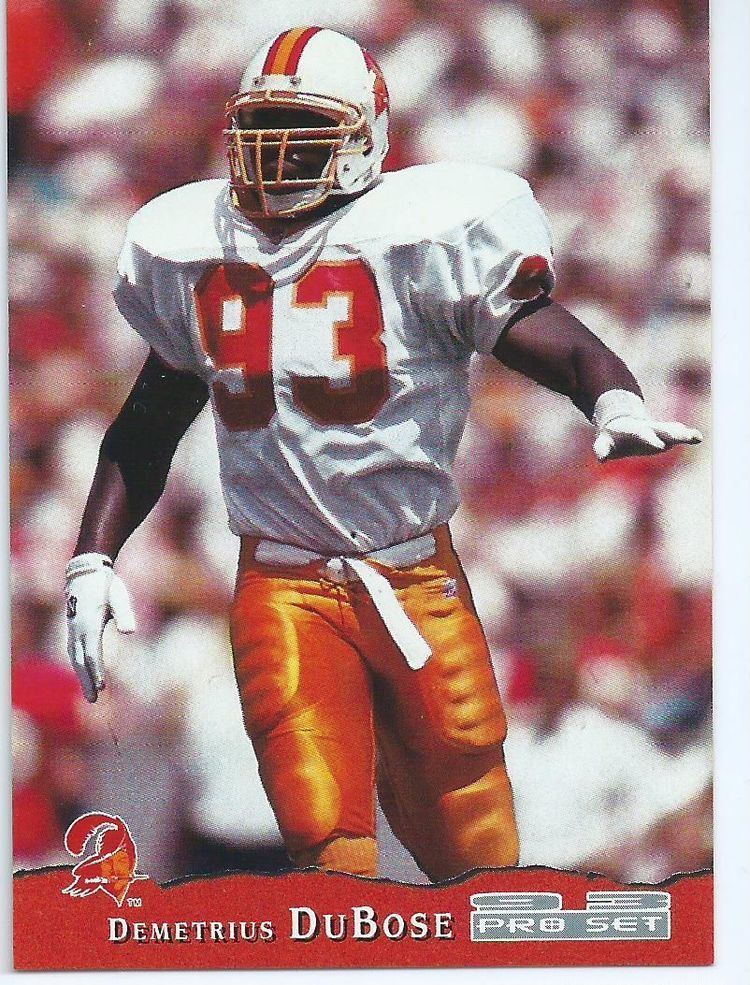 Demetrius DuBose TAMPA BAY BUCCANEERS Demetrius DuBose 429 Rookie Card Pro Set 1993