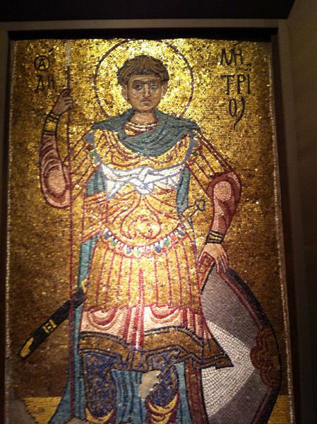 Demetrius of Thessaloniki St Demetrius of Thessaloniki 12th Century mosaic from