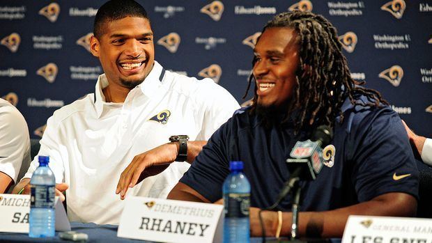 Demetrius Rhaney Rams39 Rhaney is more than just the guy drafted after Sam