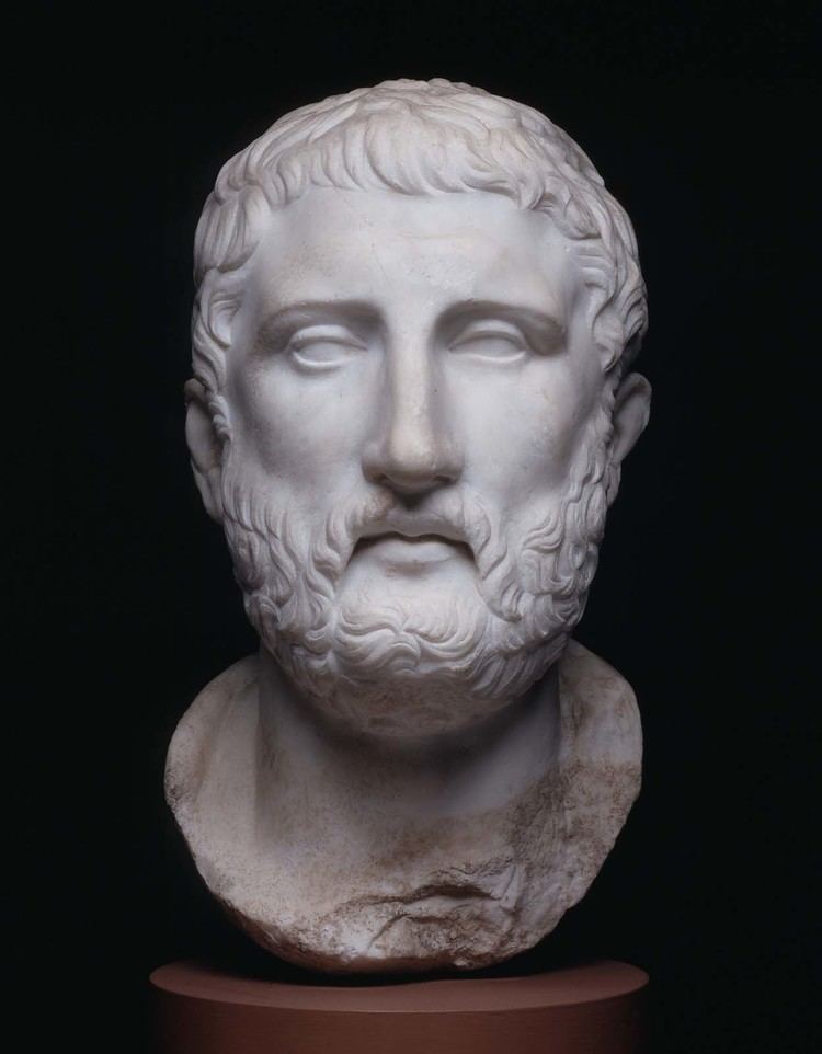 Democritus Portrait of a philosopher probably Democritus or perhaps Hermarchus