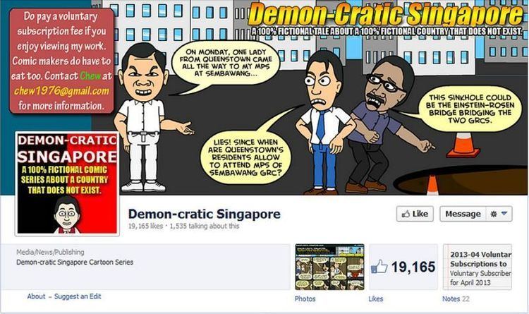 Demon-cratic Singapore S39pore cartoonist arrested for alleged sedition
