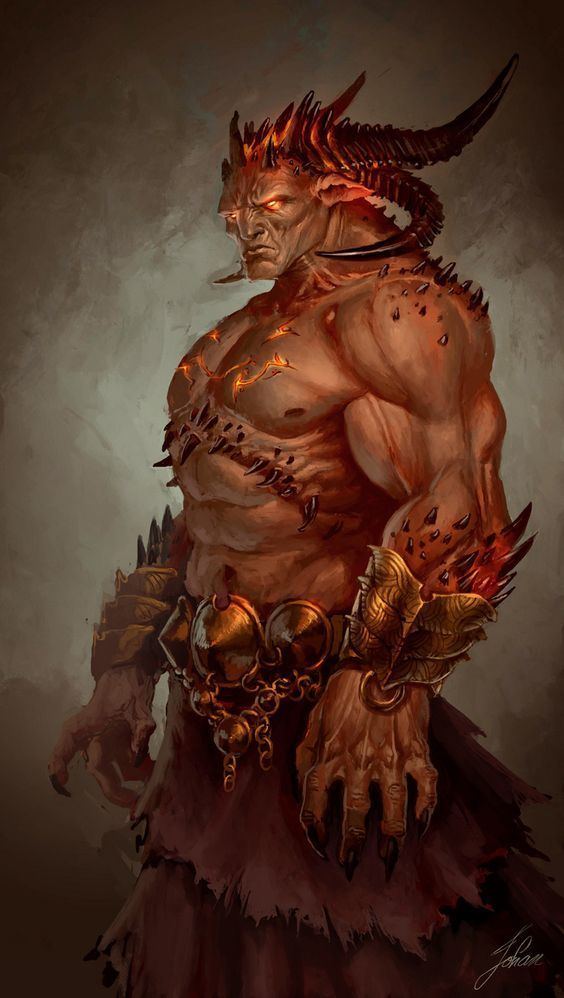 Demon lord Demon lord by johang Male warriors Pinterest Devil Lava and
