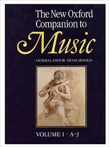 Denis Arnold The New Oxford Companion to Music 2 Vols Denis Arnold