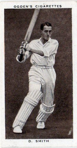 Denis Smith (cricketer) DERBYSHIRE Denis Smith 25 Prominent Cricketers of 1938 Ogdens