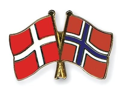 Denmark–Norway Crossed Flag Pins DenmarkNorway Flags