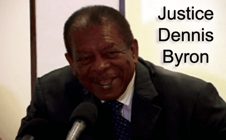 Dennis Byron Belize has signal honor of hosting CCJ president Sir Dennis Byron