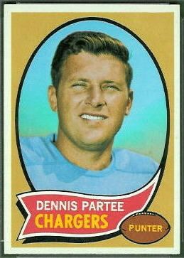 Dennis Partee wwwfootballcardgallerycom1970Topps185Dennis