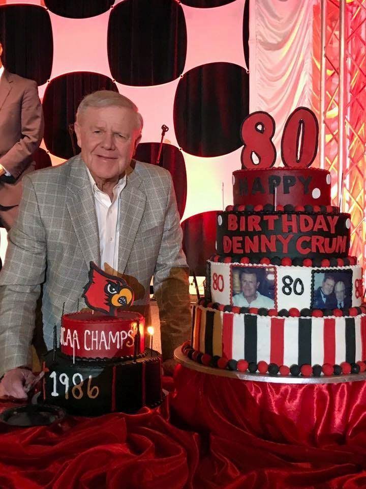 Denny Crum HAPPY BIRTHDAY Former U of L coach Denny Crum celebrates 80th