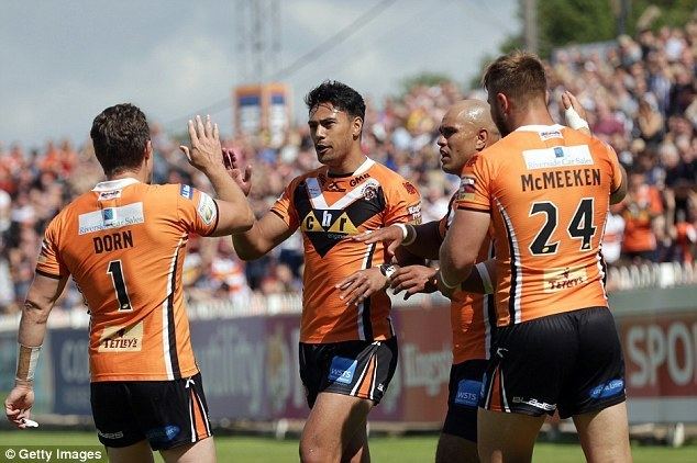 Denny Solomona Castleford 3420 Widnes Denny Solomona hattrick powers