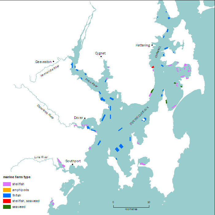 D'Entrecasteaux Channel Huon River Port Esperance and D39Entrecasteaux Channel marine
