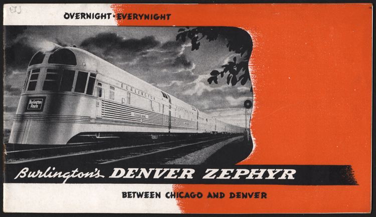 Denver Zephyr Burlington39s Denver Zephyr overnight everynight between Chicago