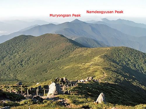 Deogyusan National Park Muryongsan Peak and Jungbong Peak Deogyusan National Park