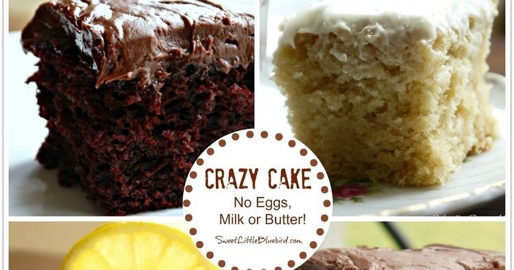 Depression cake Sweet Little Bluebird Chocolate Crazy Cake No Eggs Milk Butter