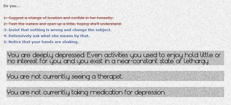 Depression Quest Depression Quest An Interactive nonFiction About Living with