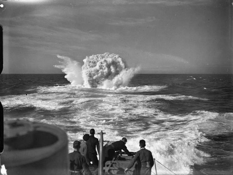 Depth charge 13th May 1943 U230 survives sustained depth charge attack