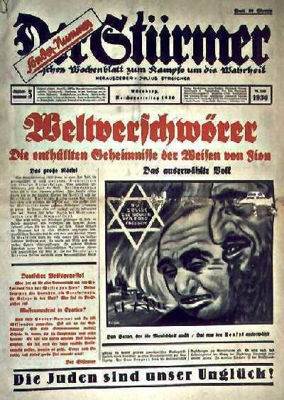 Der Stürmer Der Strmer antisemitisches Hetzblatt denunzierte Lehrer Fritz