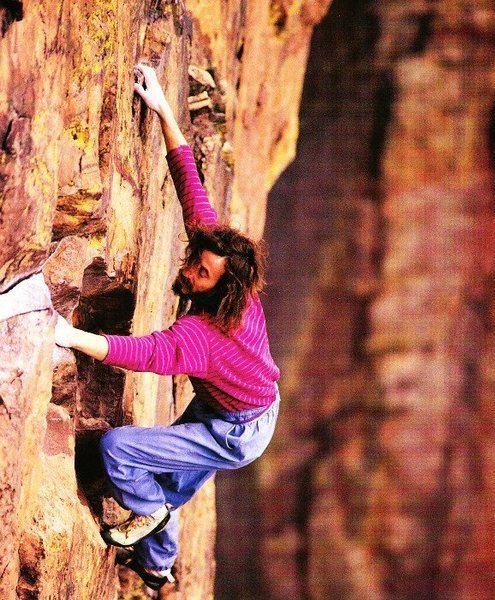Derek Hersey Rock Climbing Photo Derek Hersey soloing Rosy Crucifixion 510a