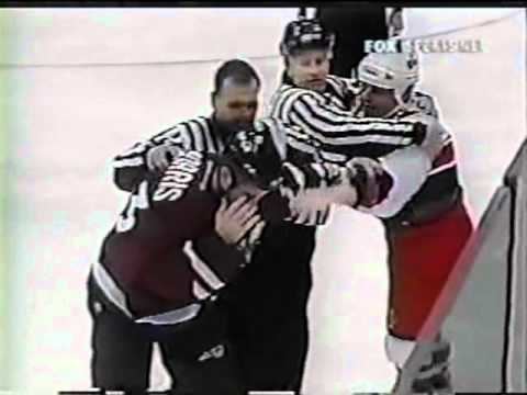 Derek Morris (ice hockey) David Ling vs Derek Morris YouTube