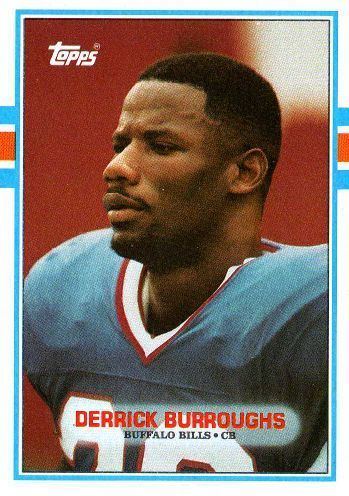 Derrick Burroughs BUFFALO BILLS Derrick Burroughs 51 TOPPS 1989 NFL