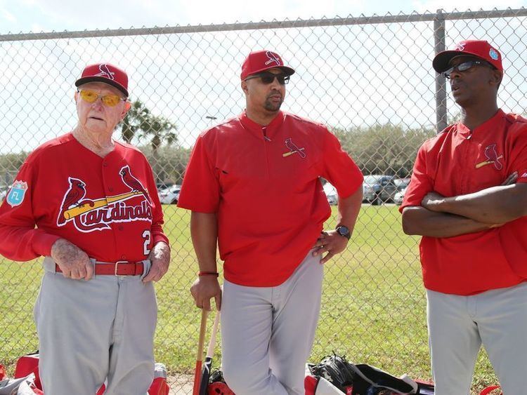 Derrick May (baseball) Derrick May leaving Cardinals coaching staff St Louis Cardinals