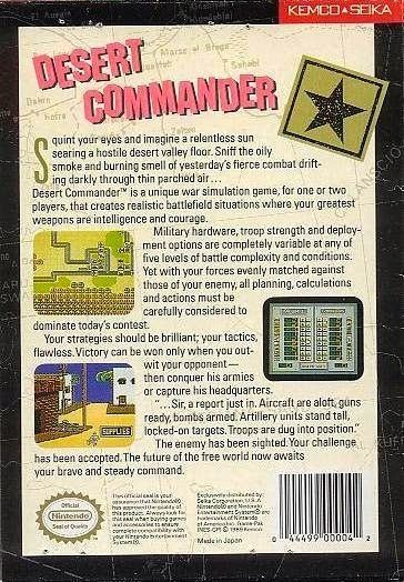 Desert Commander Nerdicus NES Review 170 Desert Commander Life of a Gamer Nerd