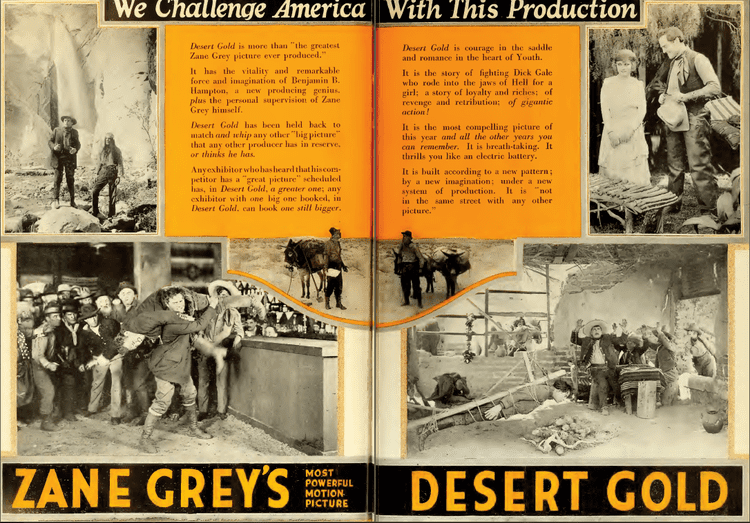 Desert Gold (1919 film) FileZane Grey Desert Gold 2 Film Daily 1919png Wikimedia Commons