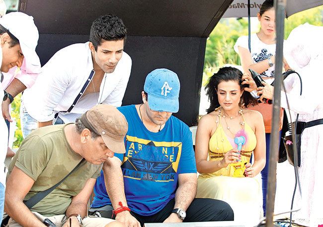 On sets Ameesha Patel shoots for Desi Magic in Thailand