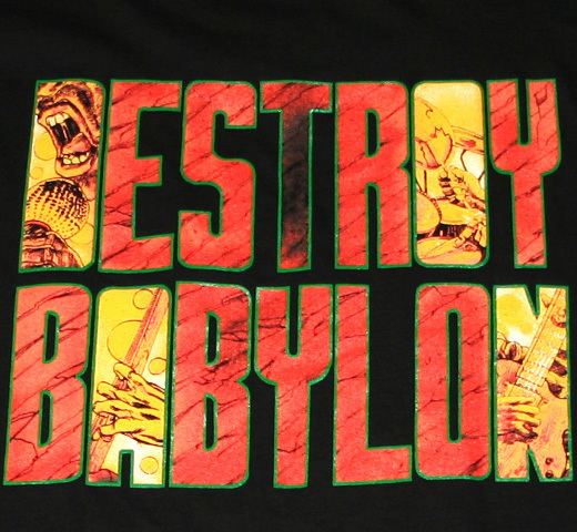 Destroy Babylon Bad Brains Destroy Babylon Tee T T