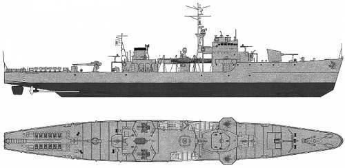 Destroyer escort TheBlueprintscom Blueprints gt Ships gt Ships Japan gt IJN Hei