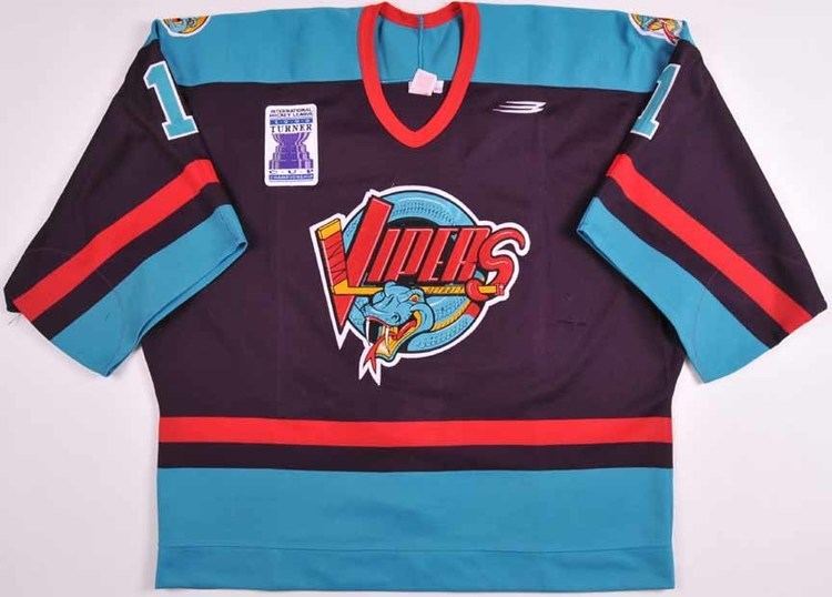 Detroit Vipers 199798 Jeff Reese Detroit Vipers Game Worn Jersey quot1998 Turner