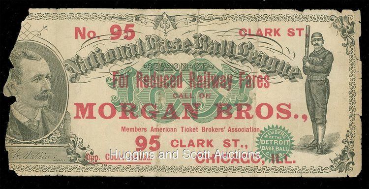 Detroit Wolverines 18871893 Detroit Wolverines Baseball Currency