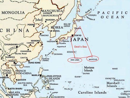 Devil's Sea bermuda triangle An area called the quot Devil39s Sea quot by Japanese