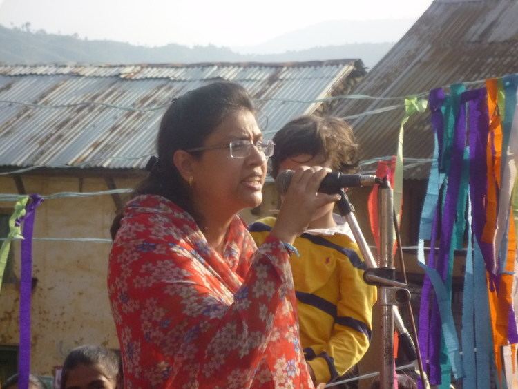 Devyani Rana during the election campaign of her father Pashupati SJB Rana