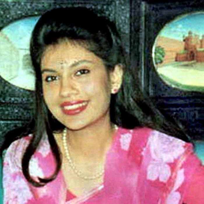 Devyani Rana wearing a pink dress and a necklace