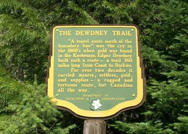 Dewdney Trail Rossland BC Map Red Mountain Le Roi Gold Mine Mountain Biking