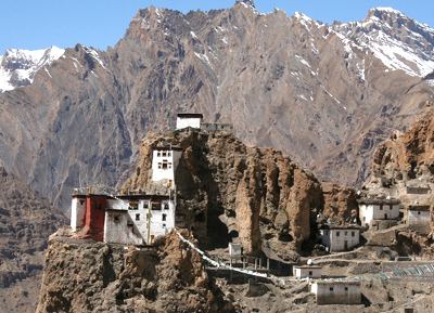Dhankar Village Dhankar Gompa Dhnakar Monastery Lahual and Spiti Valley HP