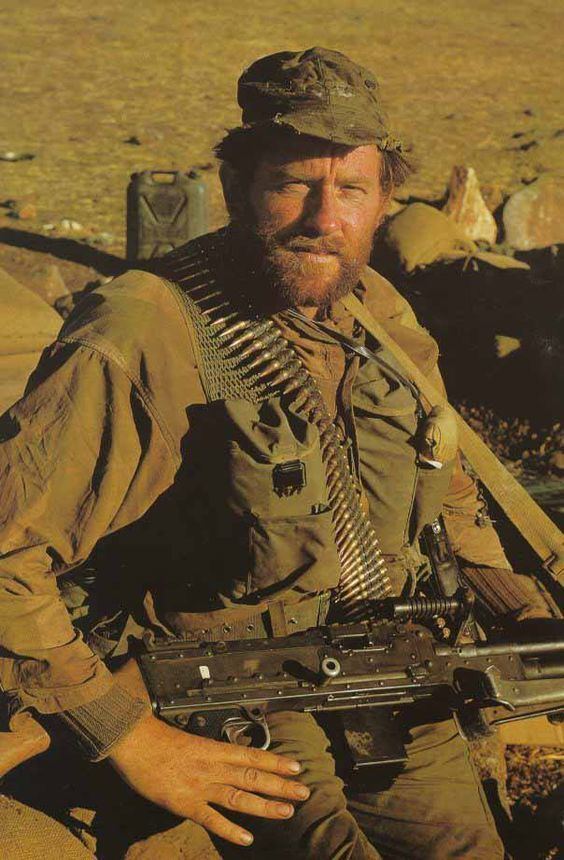 Dhofar Rebellion British SAS member with an FN MAG during the Dhofar Rebellion Oman