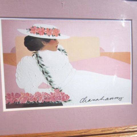 Diana Hansen-Young Framed Diana HansenYoung Print of Young Hawaiian Woman from