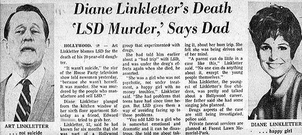 Diane Linkletter Diane Linkletter death The Pop History Dig