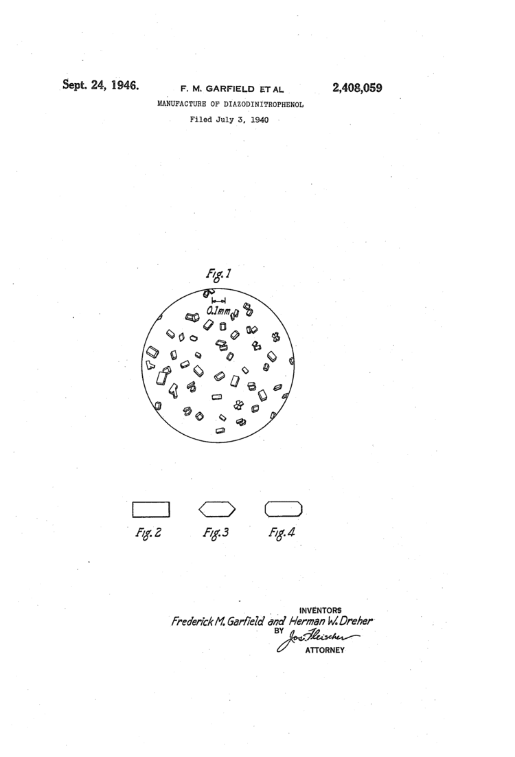 Diazodinitrophenol Patent US2408059 Manufacture of diazodinitrophenol Google Patents