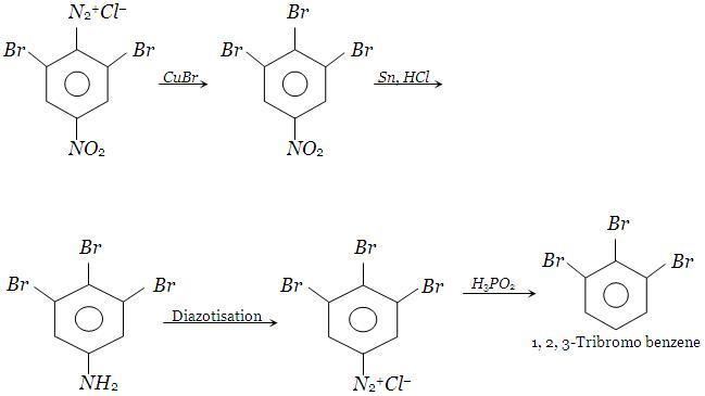 Diazonium compound Uses Of Diazonoium Salts Tribromo Benzene Transtutors