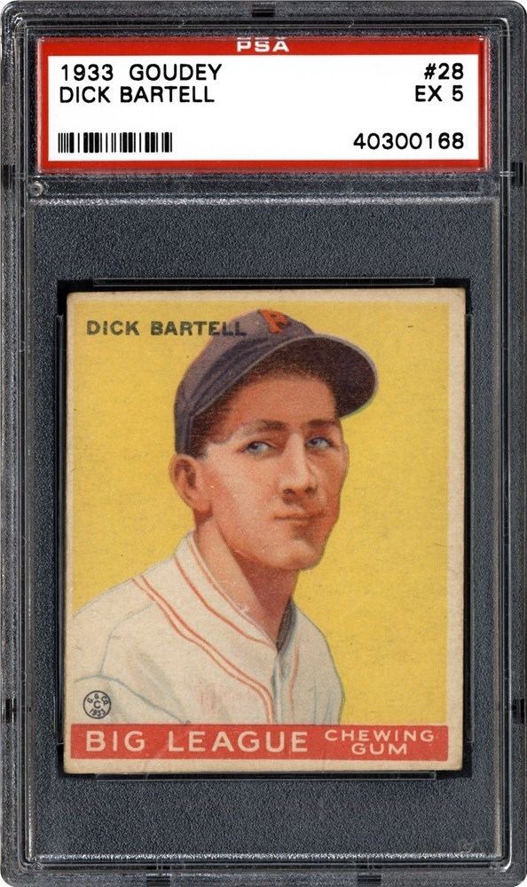 Dick Bartell 1933 Goudey Dick Bartell PSA CardFacts
