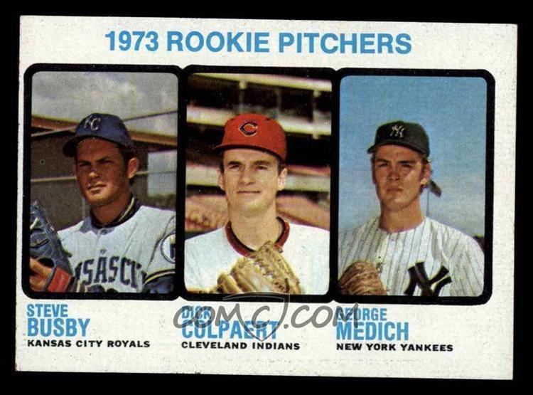 Dick Colpaert 1973 Topps Base 608 Doc Medich Steve Busby Dick Colpaert