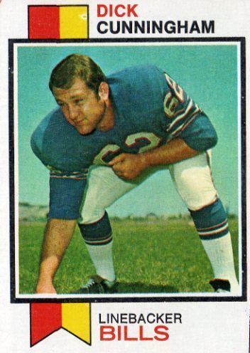 Dick Cunningham (American football) BUFFALO BILLS Dick Cunningham 417 TOPPS 1973 NFL American Football