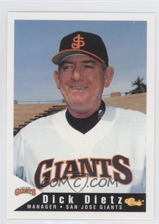 Dick Dietz 1994 Classic San Jose Giants Base 27 Dick Dietz COMC Card