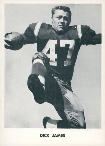Dick James (American football) Dick James Gallery The Trading Card Database