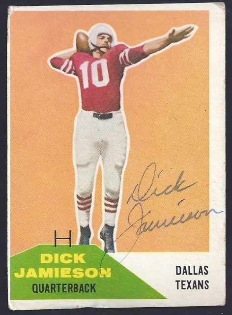 Dick Jamieson 1960 Fleer 005 Dick Jamieson Tales from the AFL