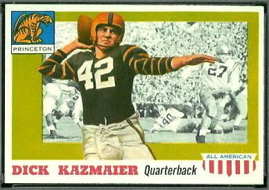 Dick Kazmaier 1950 Princeton vs Dartmouth Football Program Dick Kazmaier Heisman
