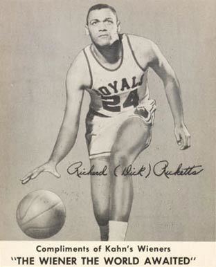 Dick Ricketts 1957 Kahns Wieners Dick Ricketts 8 Basketball Card Value Price Guide